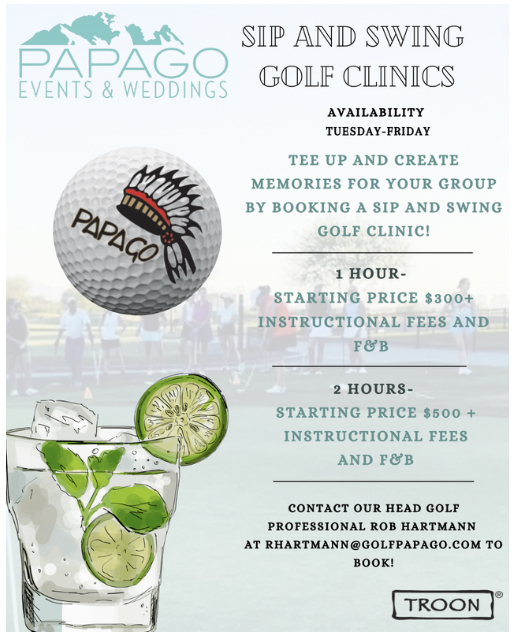 Sip and Swing Golf Clinics